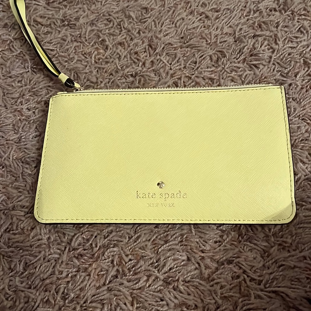 Kate spade. Yellow clutch